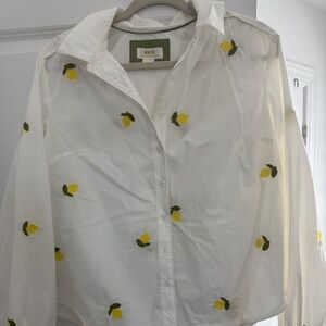 Maeve Lemon Blouse size medium
